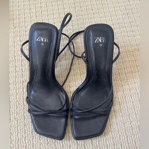 Zara Women's Black Strappy Heels